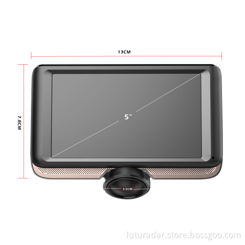 IPS Touch Screen 360 degree panoramic dash cam 1080P fhd dual lens car camera dvr video recorder